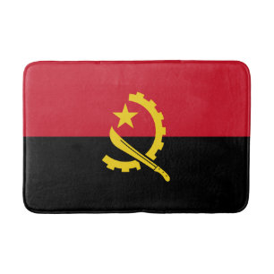Patriotic Angolan Flag Bath Mat