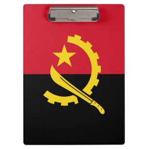 Patriotic Angolan Flag Clipboard