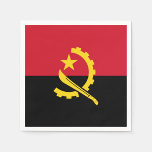 Patriotic Angolan Flag Napkin