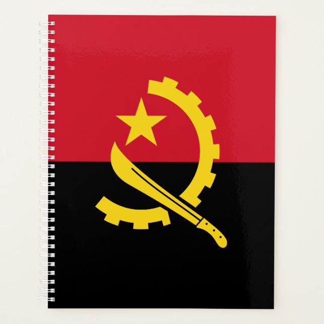 Patriotic Angolan Flag Planner (Front)