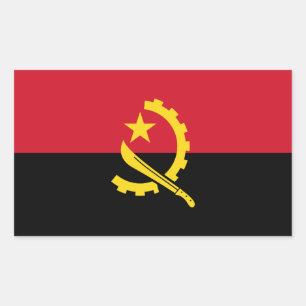 Patriotic Angolan Flag Sticker