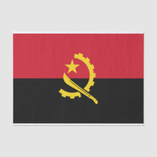 Patriotic Angolan Flag Tissue Paper