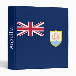 Patriotic Anguilla Flag Binder