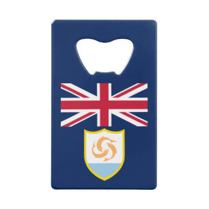 Patriotic Anguilla Flag Credit Card Bottle Opener