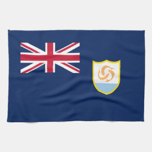 Patriotic Anguilla Flag Kitchen Towel