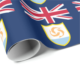 Patriotic Anguilla Flag Wrapping Paper