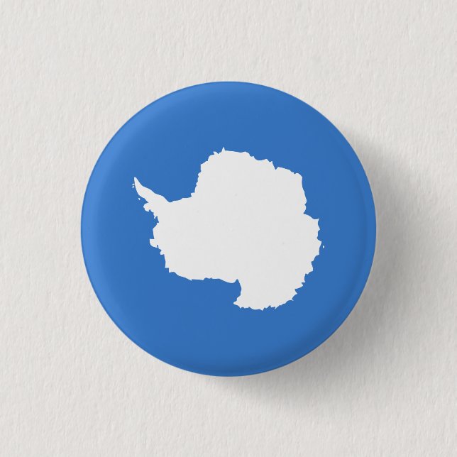 Patriotic Antarctica Flag 1 Inch Round Button (Front)