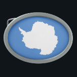 Patriotic Antarctica Flag Belt Buckle<br><div class="desc">Patriotic flag of Antarctica.</div>