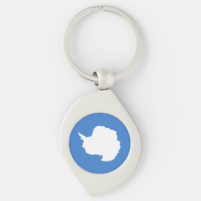 Patriotic Antarctica Flag Keychain (Front)