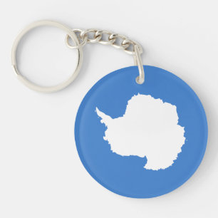 Patriotic Antarctica Flag Keychain