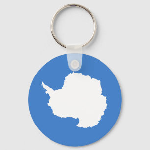 Patriotic Antarctica Flag Keychain