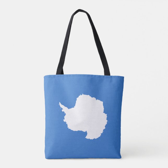 Patriotic Antarctica Flag Tote Bag (Back)