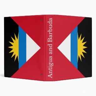 Patriotic Antigua and Barbuda Flag Binder