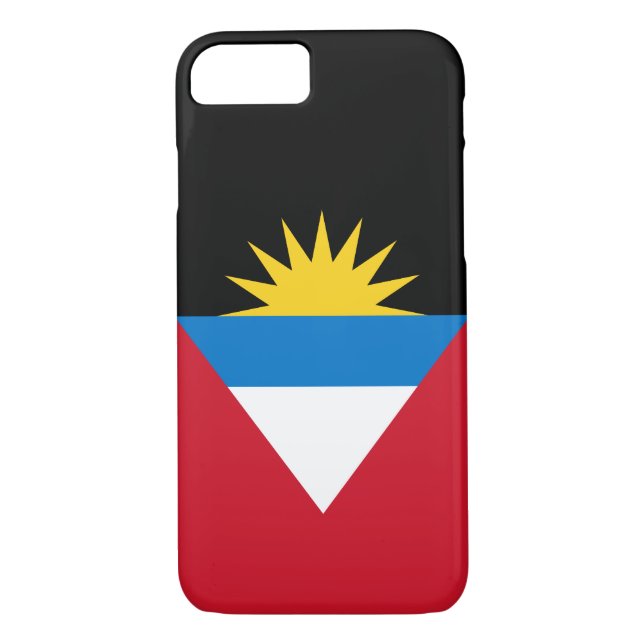 Patriotic Antigua and Barbuda Flag Case-Mate iPhone Case (Back)