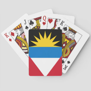 Patriotic Antigua and Barbuda Flag Playing Cards