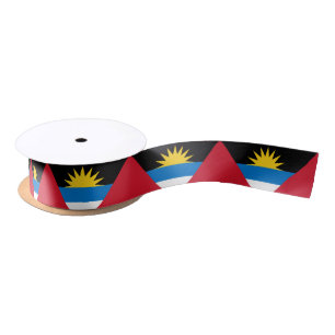 Patriotic Antigua and Barbuda Flag Satin Ribbon