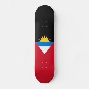 Patriotic Antigua and Barbuda Flag Skateboard