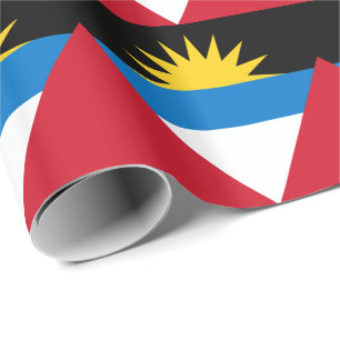 Patriotic Antigua and Barbuda Flag Wrapping Paper