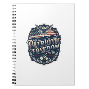 Patriotic Appalachian Heritage Vector Graphic Tee Notebook