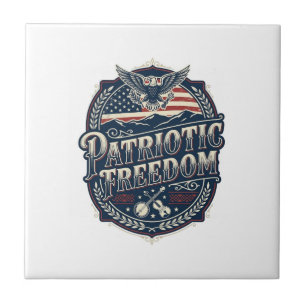 Patriotic Appalachian Heritage Vector Graphic Tee Tile