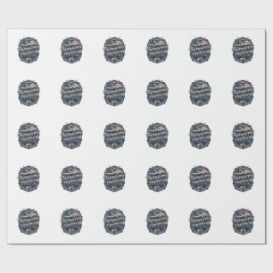 Patriotic Appalachian Heritage Vector Graphic Tee Wrapping Paper