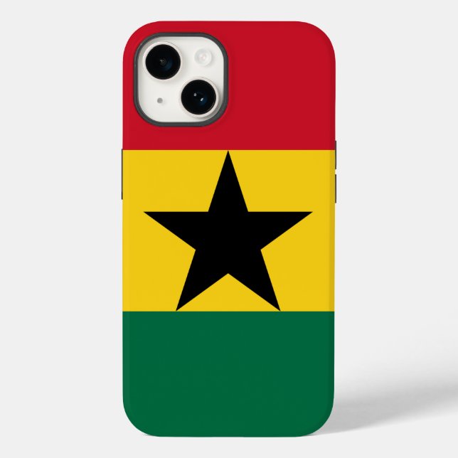 Patriotic Apple 14 Case-Mate, Ghana flag Case-Mate iPhone Case (Back)