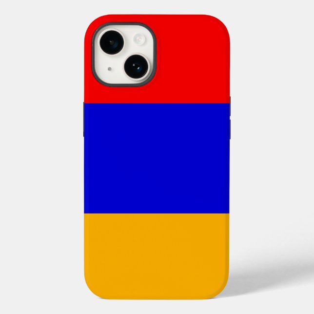 Patriotic Apple Case-Mate, Armenia flag Case-Mate iPhone Case (Back)