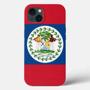Patriotic Apple Case-Mate, Belize flag iPhone 13 Case