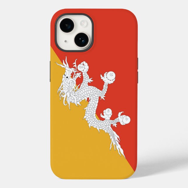 Patriotic Apple Case-Mate, Bhutan Flag Case-Mate i Case-Mate iPhone Case (Back)