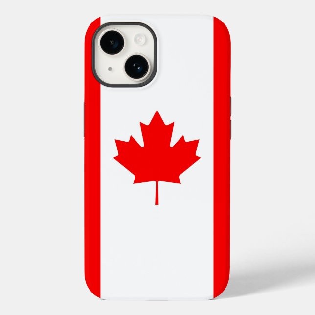 Patriotic Apple Case-Mate, Canada Flag Case-Mate i Case-Mate iPhone Case (Back)
