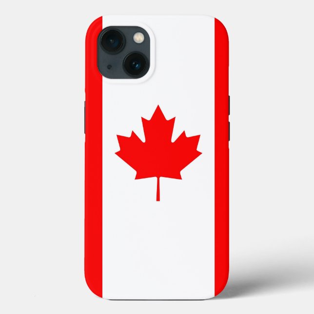 Patriotic Apple Case-Mate, Canada Flag Case-Mate iPhone Case (Back)