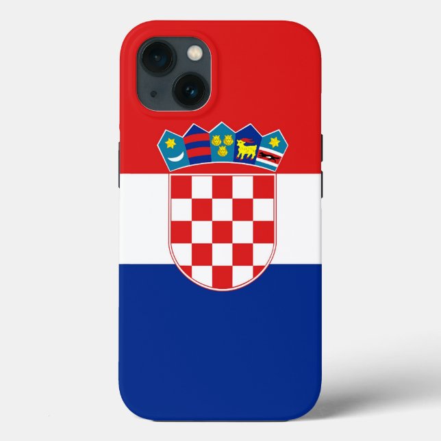 Patriotic Apple Case-Mate, Croatia Flag Case-Mate iPhone Case (Back)