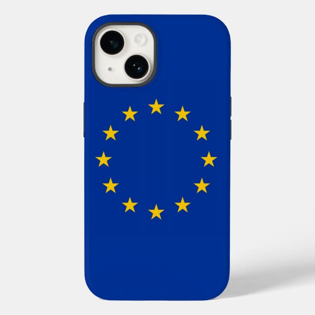 Patriotic Apple Case-Mate, European Union Flag Cas Case-Mate iPhone Case (Back)