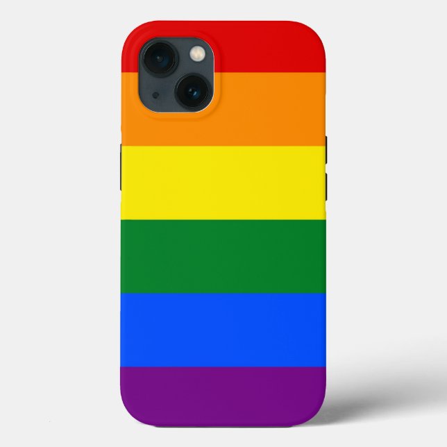 Patriotic Apple Case-Mate, LGBT Rainbow flag Case-Mate iPhone Case (Back)