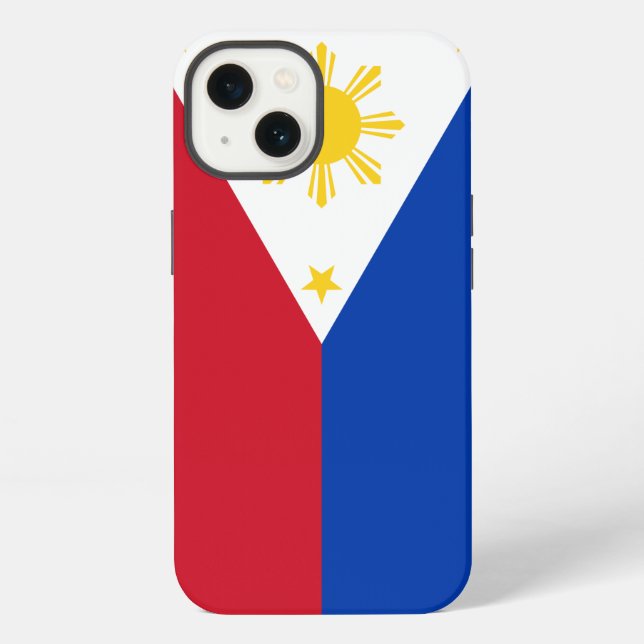 Patriotic Apple Case-Mate, Philippines flag iPhone Case (Back)