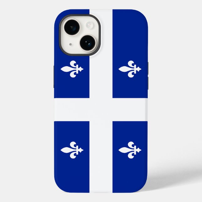 Patriotic Apple Case-Mate, Quebec flag Case-Mate i Case-Mate iPhone Case (Back)