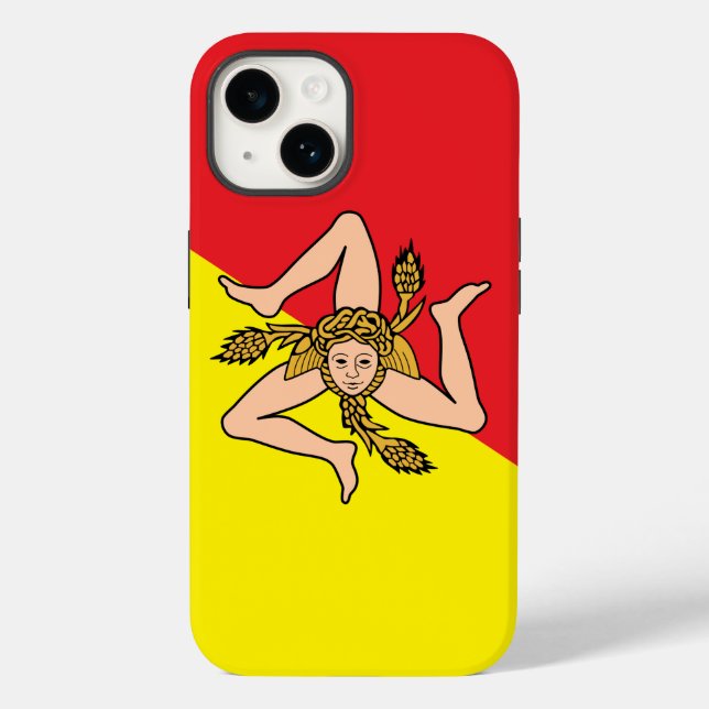 Patriotic Apple Case-Mate, Sicily flag Case-Mate i iPhone Case (Back)