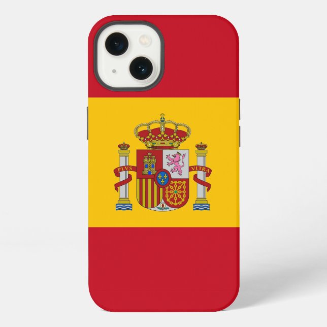 Patriotic Apple Case-Mate, Spain flag iPhone Case (Back)