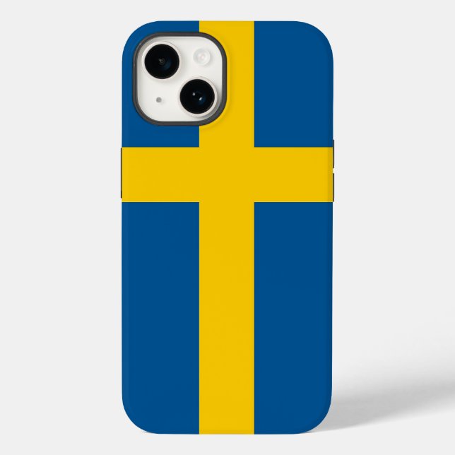 Patriotic Apple Case-Mate, Sweden flag Case-Mate i Case-Mate iPhone Case (Back)