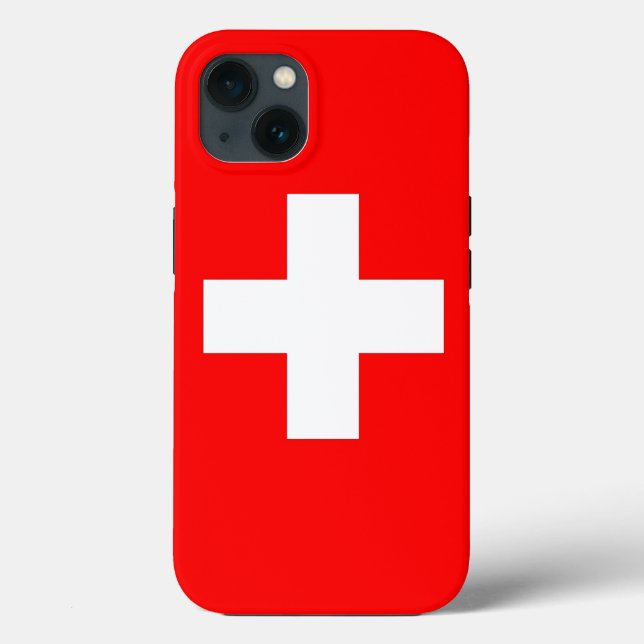 Patriotic Apple Case-Mate, Switzerland flag Case-Mate iPhone Case (Back)