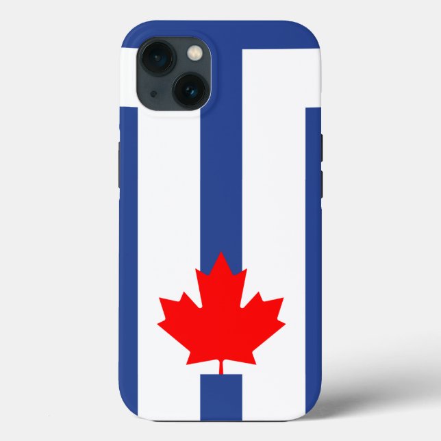 Patriotic Apple Case-Mate, Toronto flag Case-Mate iPhone Case (Back)