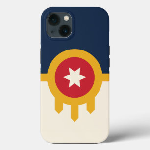Patriotic Apple Case-Mate, Tulsa flag iPhone 13 Case