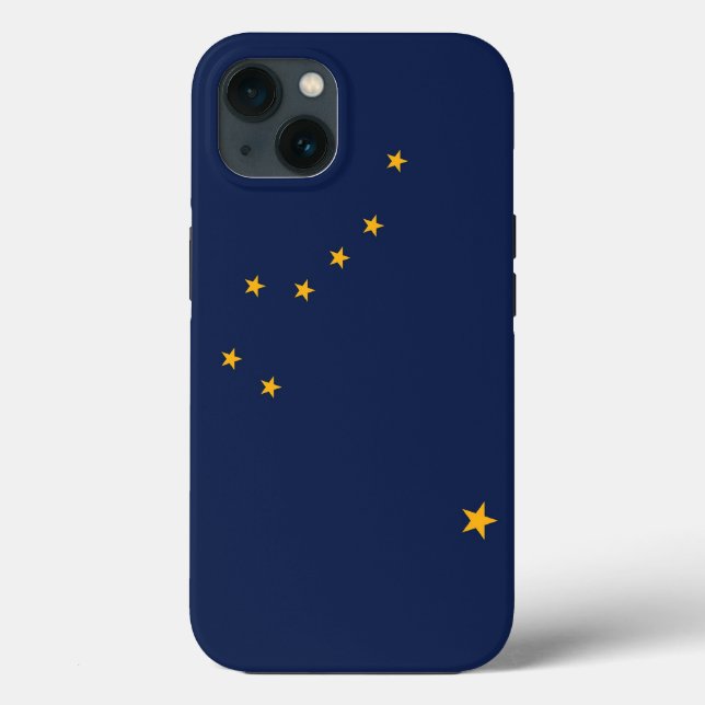 Patriotic Apple iPhone 13 Case-Mate, Alaska flag Case-Mate iPhone Case (Back)