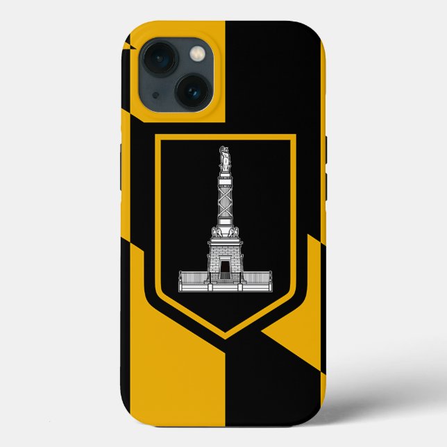 Patriotic Apple iPhone 13 Case-Mate, Baltimore Case-Mate iPhone Case (Back)