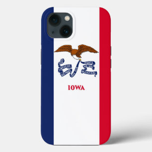 Patriotic Apple iPhone 13 Case-Mate, flag of Iowa iPhone 13 Case