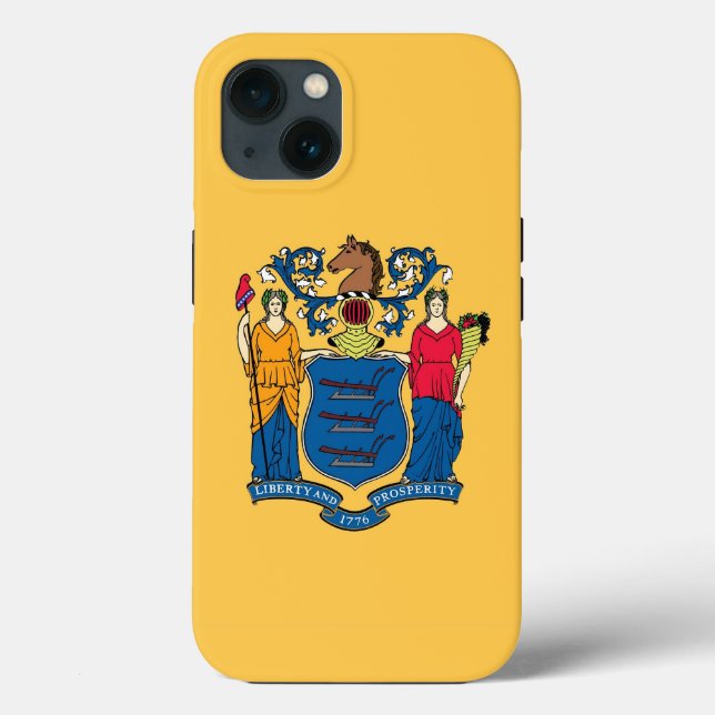 Patriotic Apple iPhone 13 Case-Mate, New Jersey Case-Mate iPhone Case (Back)