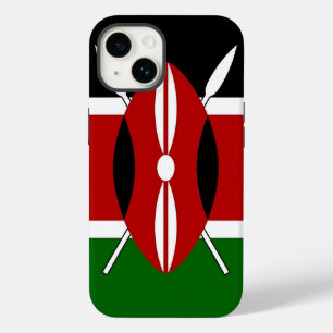 Patriotic Apple iPhone 14 Case-Mate Kenya flag Case