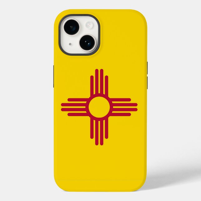 Patriotic Apple iPhone 14 Case-Mate, New Mexico Case-Mate iPhone Case (Back)