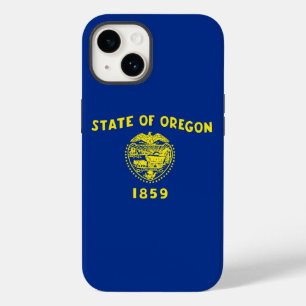 Patriotic Apple iPhone 14 Case-Mate, Oregon Flag Case-Mate iPhone 14 Case
