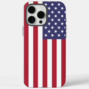 Patriotic Apple iPhone 16 Pro Max Case, USA flag iPhone 16 Pro Max Case
